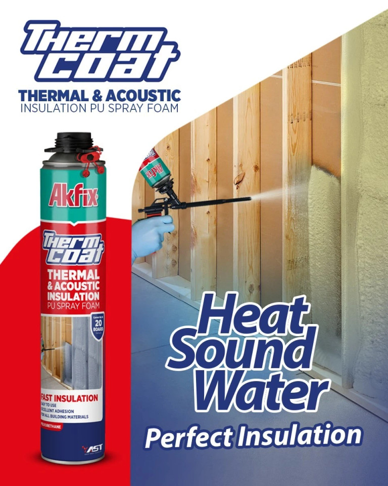 Thermcoat Thermal & Acoustic Insulation PU Spray Foam