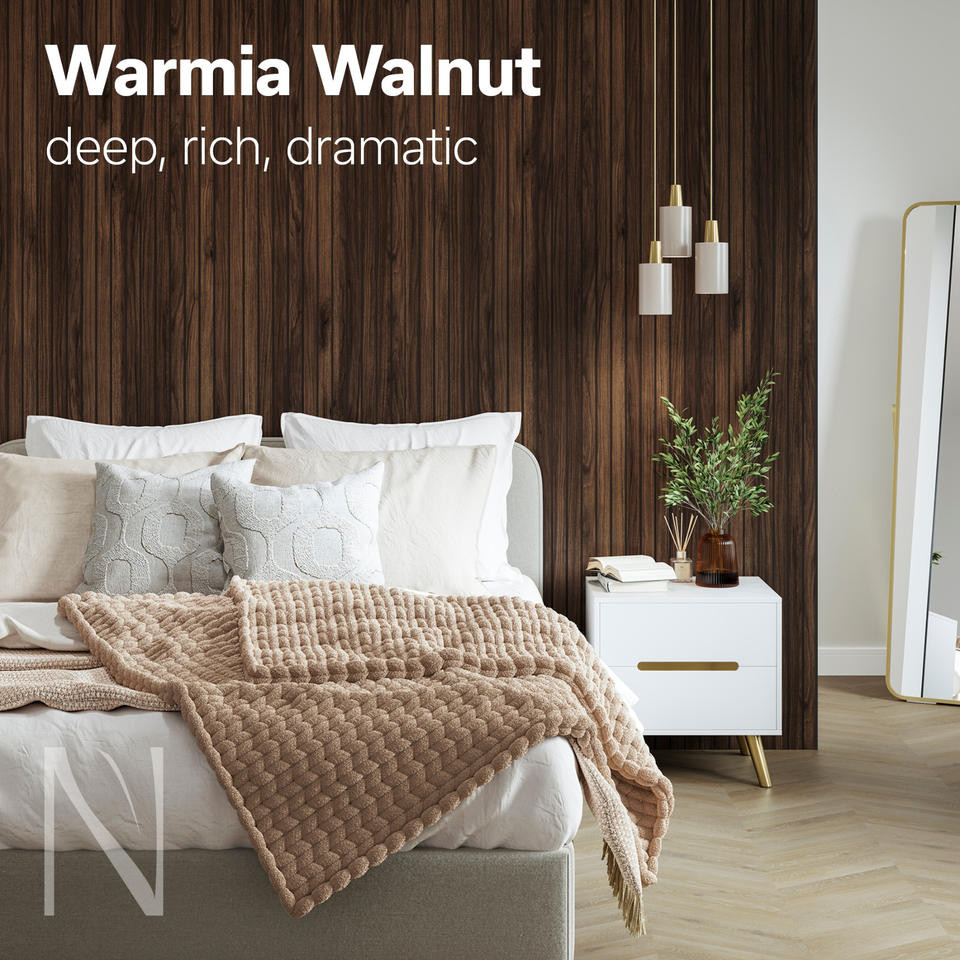 Multipanel Naturepanel Shower Board - Warmia Walnut