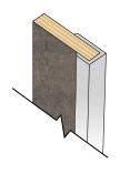Fibo J-Shaped End Cap 2.4m - Aluminium