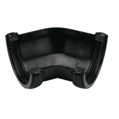 Floplast RA2 Round 135Deg Angle Black