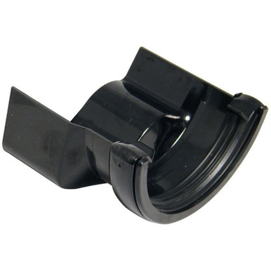 Floplast RD4 Round to Cast Iron Ogee L/H Black
