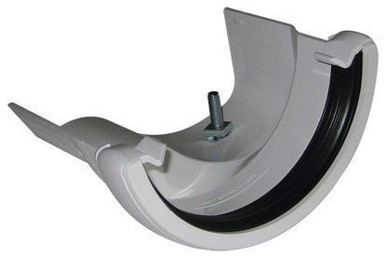 Floplast RD4 Round to Cast Iron Ogee L/H White