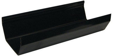 Floplast RGS4 Square 4m Gutter Black