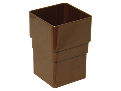 Floplast RSS1 Square Pipe Socket Brown