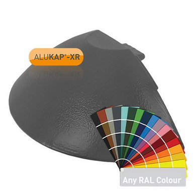 Alukap-XR Ridge Radius End Cap Powder Coated