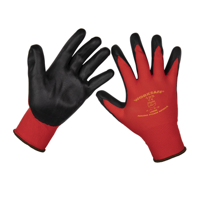 Sealey - Flexi Grip Nitrile Palm Gloves Large Pair