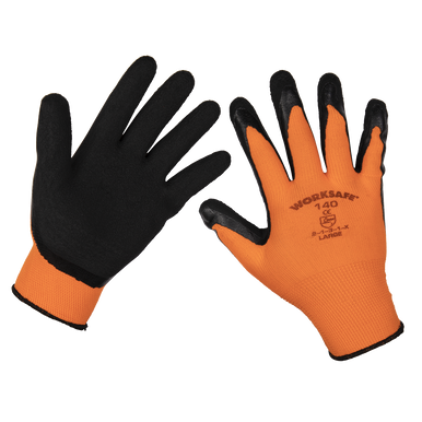 Sealey - Foam Latex Gloves Large Pair