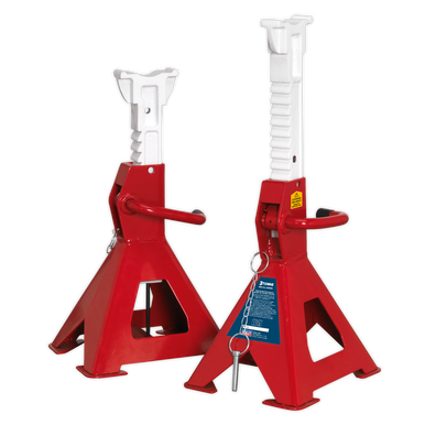 Sealey - Axle Stands Pair 3tonne Capacity per Stand Auto Rise Ratch