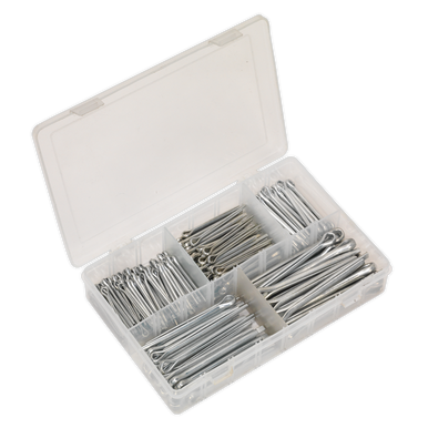 Sealey - Split Pin Assortment 230pc Large Sizes Imperial and Metric