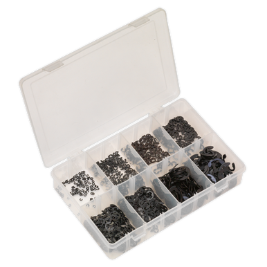 Sealey - E-Clip Retainer Assortment 800pc Metric