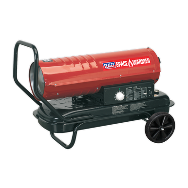 Sealey - Space Warmer Paraffin/Kerosene/Diesel Heater 70000Btu/hr wheels AB7081
