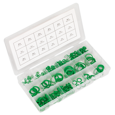 Sealey - Air Conditioning Rubber O-Ring Assortment 225pc Metric