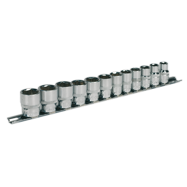 Sealey - Socket Set 12pc 3/8inchSq Drive WallDrive Metric