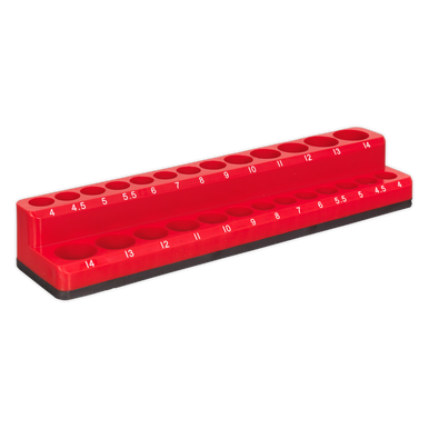 Sealey - Socket Holder Magnetic 1/4inchSq Drive Capacity 26 Sockets