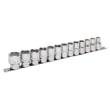 Sealey - Socket Set 13pc 1/2inchSq Drive Lock-On 6pt Metric
