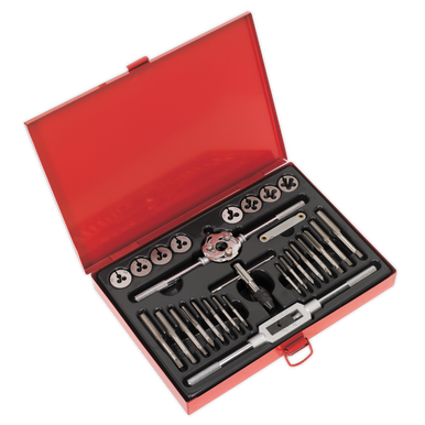 Sealey - Tap and Die Set 28pc Split Dies Metric