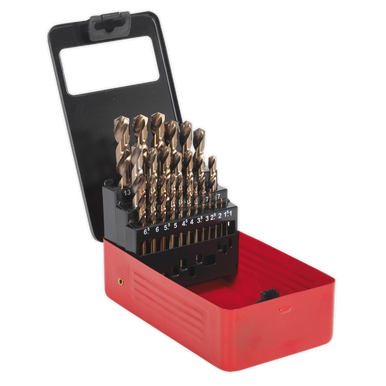 Sealey - HSS Cobalt Split Point Fully Ground Drill Bit Set 25pc Metric