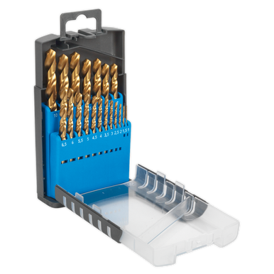 Sealey - HSS Fully Ground Drill Bit Set 19pc DIN 338 Metric