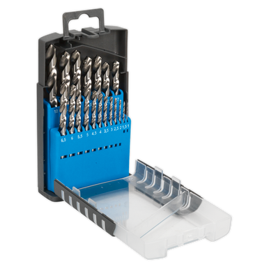 Sealey - HSS Split Point Fully Ground Drill Bit Set 19pc Metric