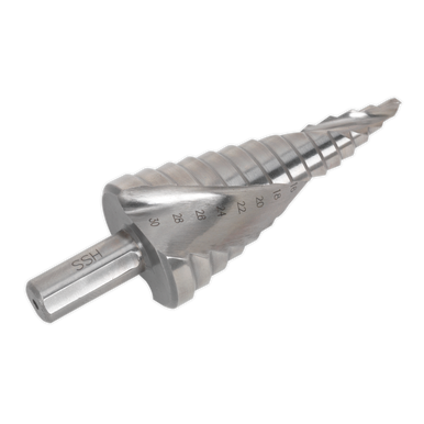 Sealey - HSS 4341 Step Drill Bit 4-30mm Spiral Flute