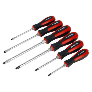 Sealey - Screwdriver Set 6pc Hammer-Thru