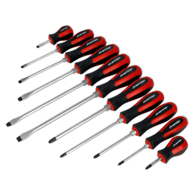 Sealey - Screwdriver Set 11pc Hammer-Thru