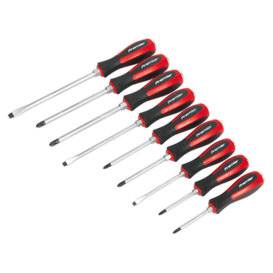 Sealey - Screwdriver Set 9pc Hammer-Thru