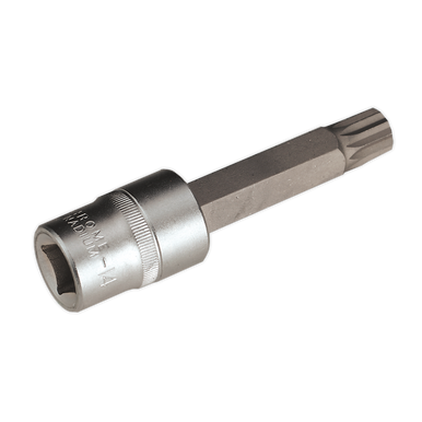 Sealey - Spline Socket Bit M14 Long 1/2inchSq Drive