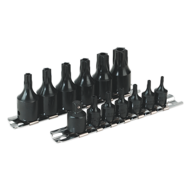 Sealey - Impact TRX-Star Security Socket Bit Set 13pc 1/4inch and 3/8inchSq Drive