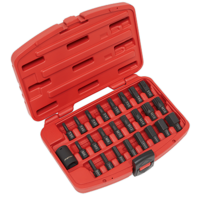 Sealey - Impact TRX-Star/Hex/Spline Bit Set 25pc 1/2inchSq Drive
