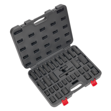 Sealey - Impact Socket Set 34pc 1/2inchSq Drive Metric