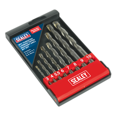 Sealey - Tungsten Carbide Tipped Masonry Drill Bit Set 8pc
