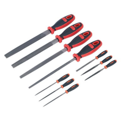 Sealey - File Set 10pc Engineer's and Needle