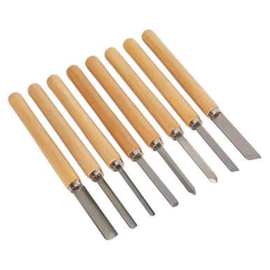 Sealey - Wood Turning Chisel Set 8pc