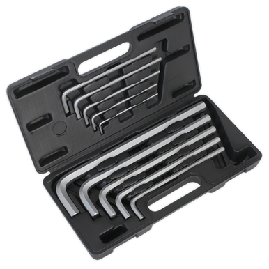 Sealey - Jumbo Hex Key Set 10pc Extra-Long Metric