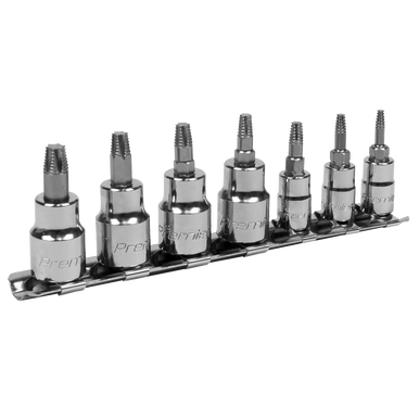 Sealey - TRX-Star Socket Bit Set Lock-On 7pc 1/4inch and 3/8inchSq Drive