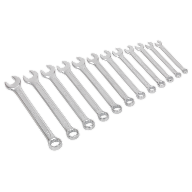 Sealey - Combination Spanner Set 12pc Cold Stamped Metric