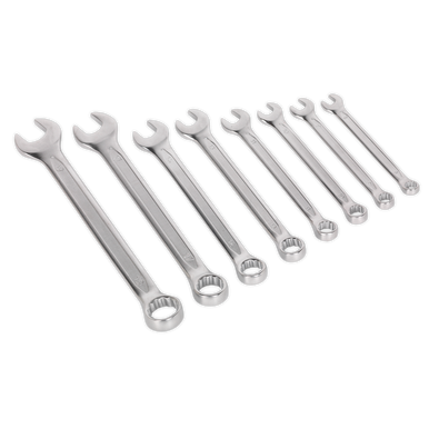 Sealey - Combination Spanner Set 8pc Cold Stamped Metric