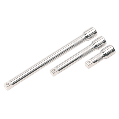 Sealey - Extension Bar Set 3pc 1/2inchSq Drive