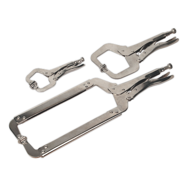 Sealey - Locking 'C' Clamp Set 3pc