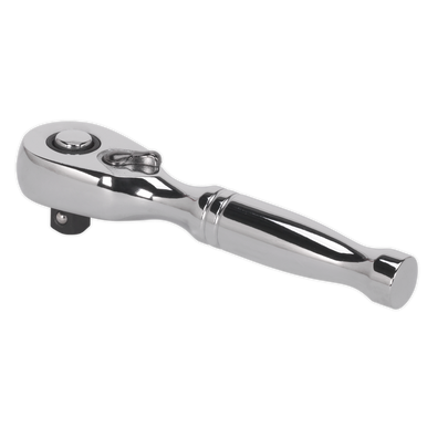 Sealey - Stubby Ratchet Wrench 1/4inchSq Drive Pear-Head Flip Reverse