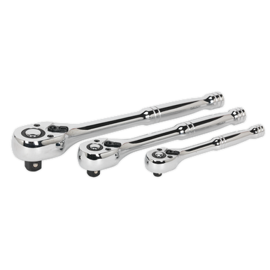 Sealey - Ratchet Wrench Set 3pc Pear-Head Flip Reverse