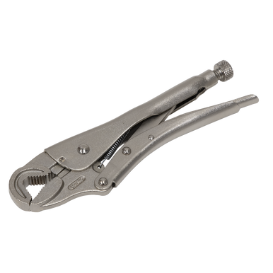Sealey - Locking Pliers Round Jaws 235mm 0-50mm Capacity