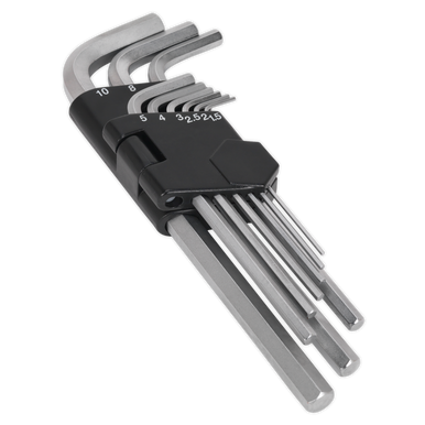 Sealey - Hex Key Set 9pc Long Metric