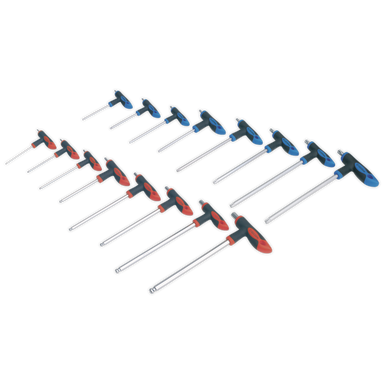 Sealey - T-Handle TRX-Star and Hex Key Set 16pc