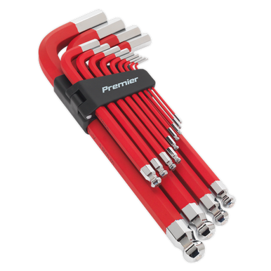 Sealey - Jumbo Ball-End Hex Key Set 13pc Anti-Slip Metric