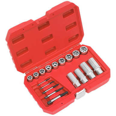 Sealey - Bolt Stud and Screw Extractor Set 18pc