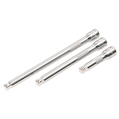 Sealey - Wobble/Rigid Extension Bar Set 3pc 3/8inchSq Drive