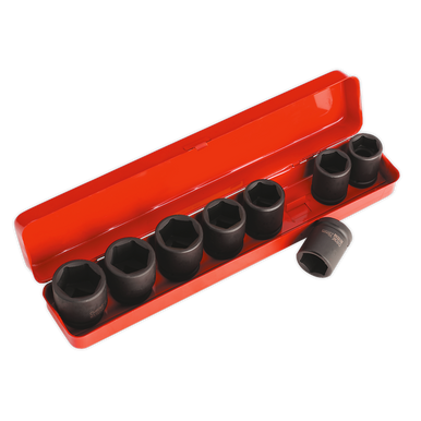 Sealey - Impact Socket Set 8pc 3/4inchSq Drive Metric