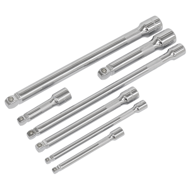 Sealey - Wobble/Rigid Extension Bar Set 7pc 1/4inch 3/8inch and 1/2inchSq Drive